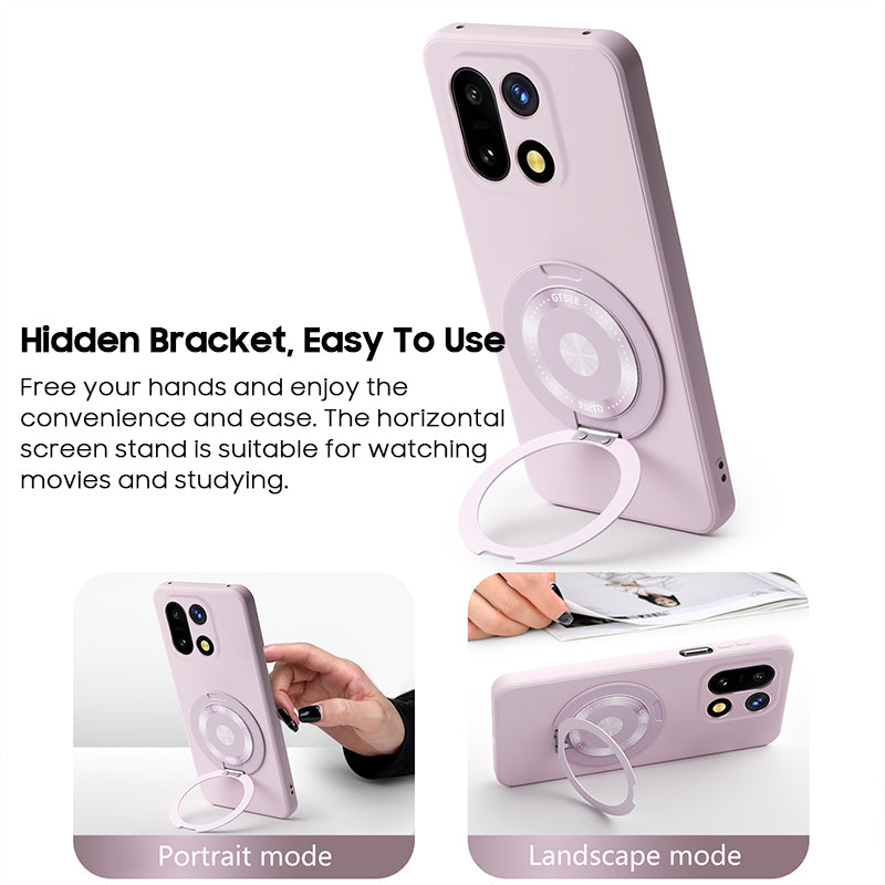 Rotating Bracket Liquid Silicone Case