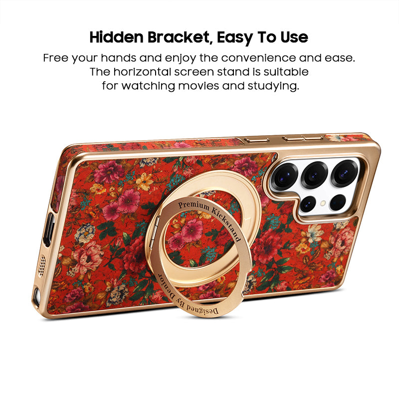 Retro European Style Rotating Kickstand Case