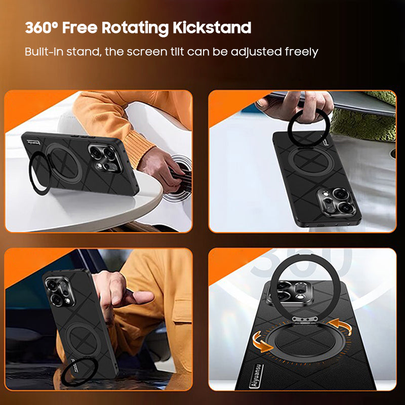 Rotating Ring Leather Case