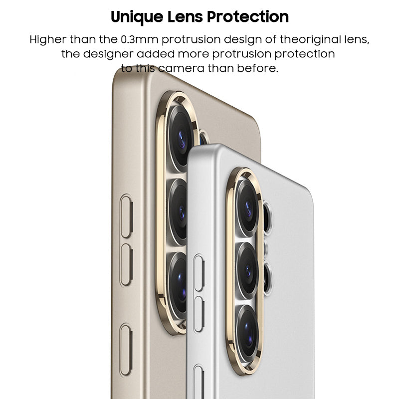 Solid Color Ultra-Thin Frosted Metal Lens Case