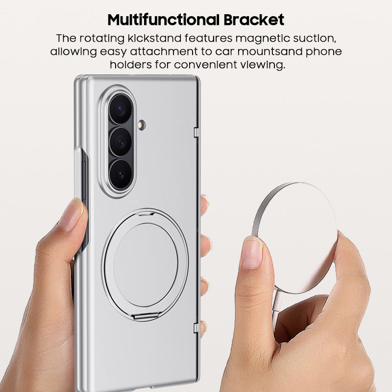 Rotating Magnet Ring Frosted Case with MagSafe