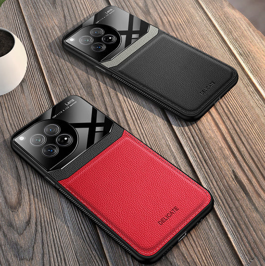 OnePlus series | Contrast Color Stitching Leather Phone Case
