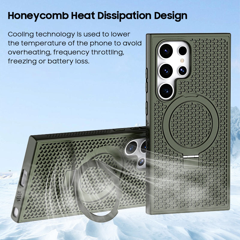 Honeycomb Heat Dissipation Breathable Case with MagSafe