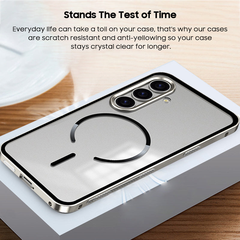 Single-Sided Buckle Metal Frame Case with MagSafe