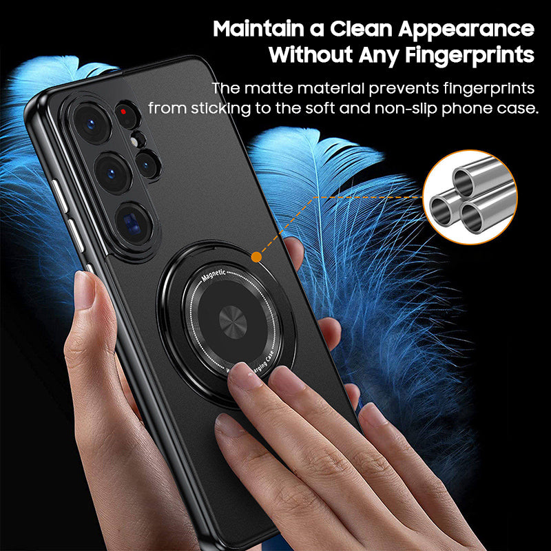 Rotating Magnetic Ring Frosted Case