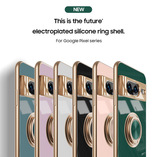 Google series | Electroplated Magnetic Ring Mobile Phone Case