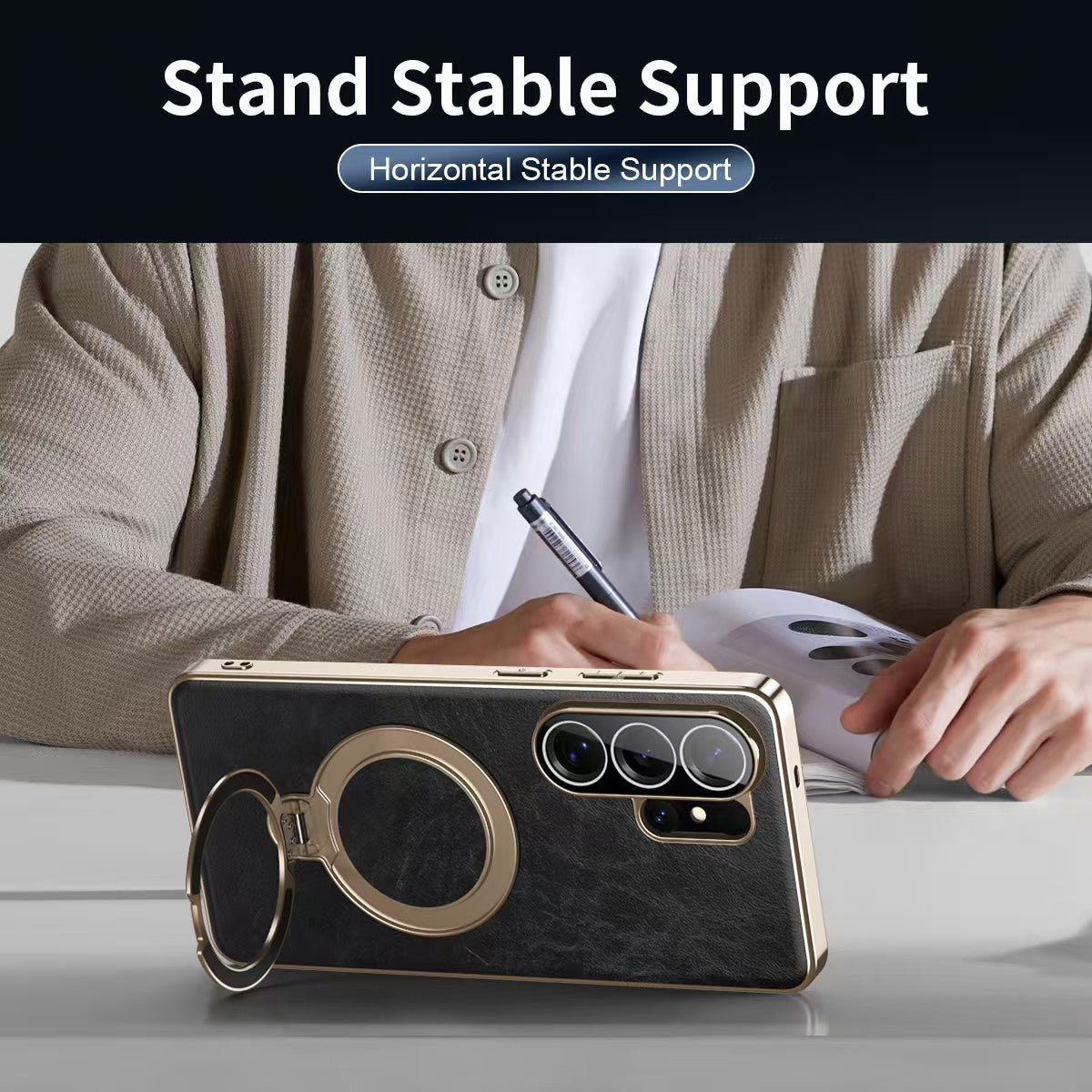 Swivel Ring Leather Case with MagSafe