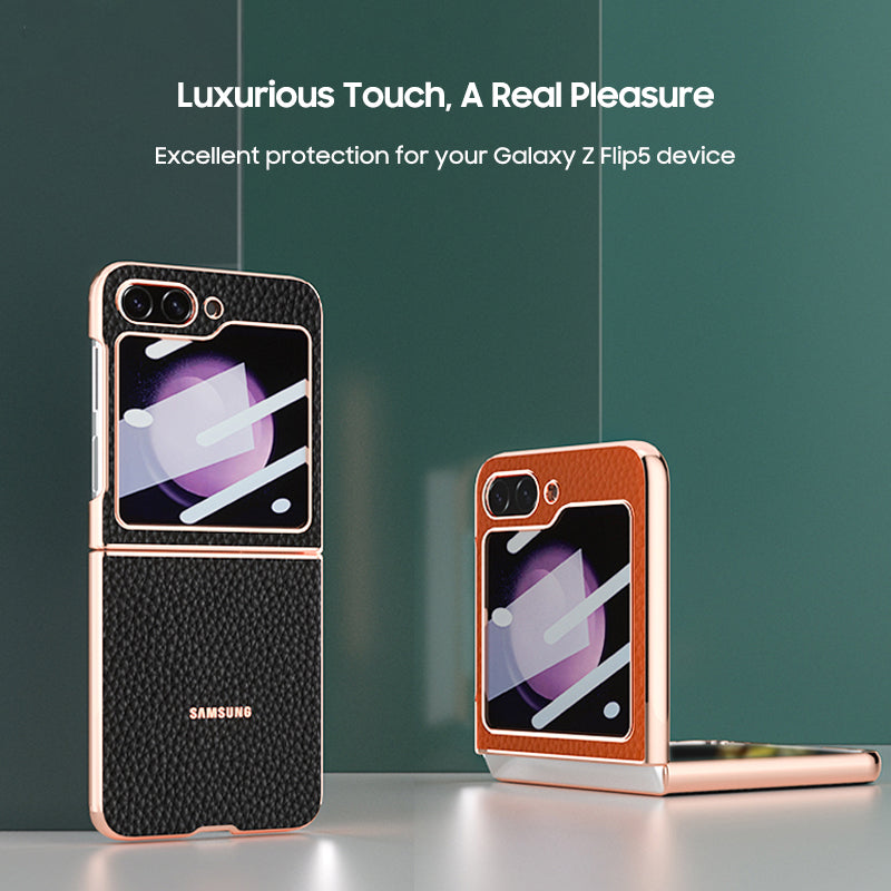 Luxury Electroplated Leather Case