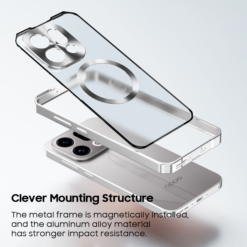 Single-Sided Buckle Metal Frame Case with MagSafe