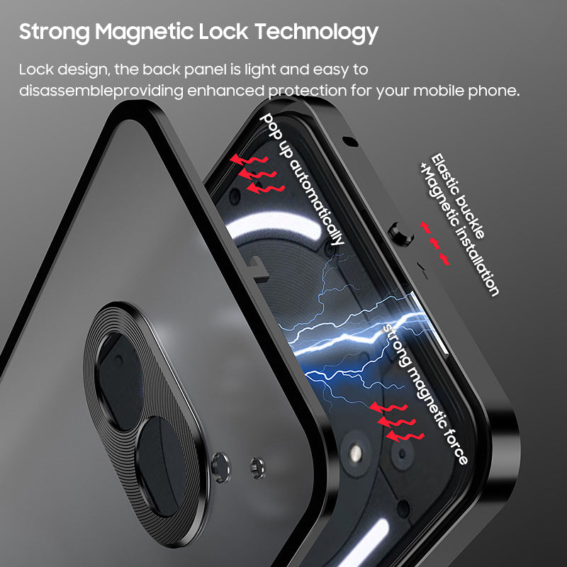 Single-Sided Buckle Metal Frame Case