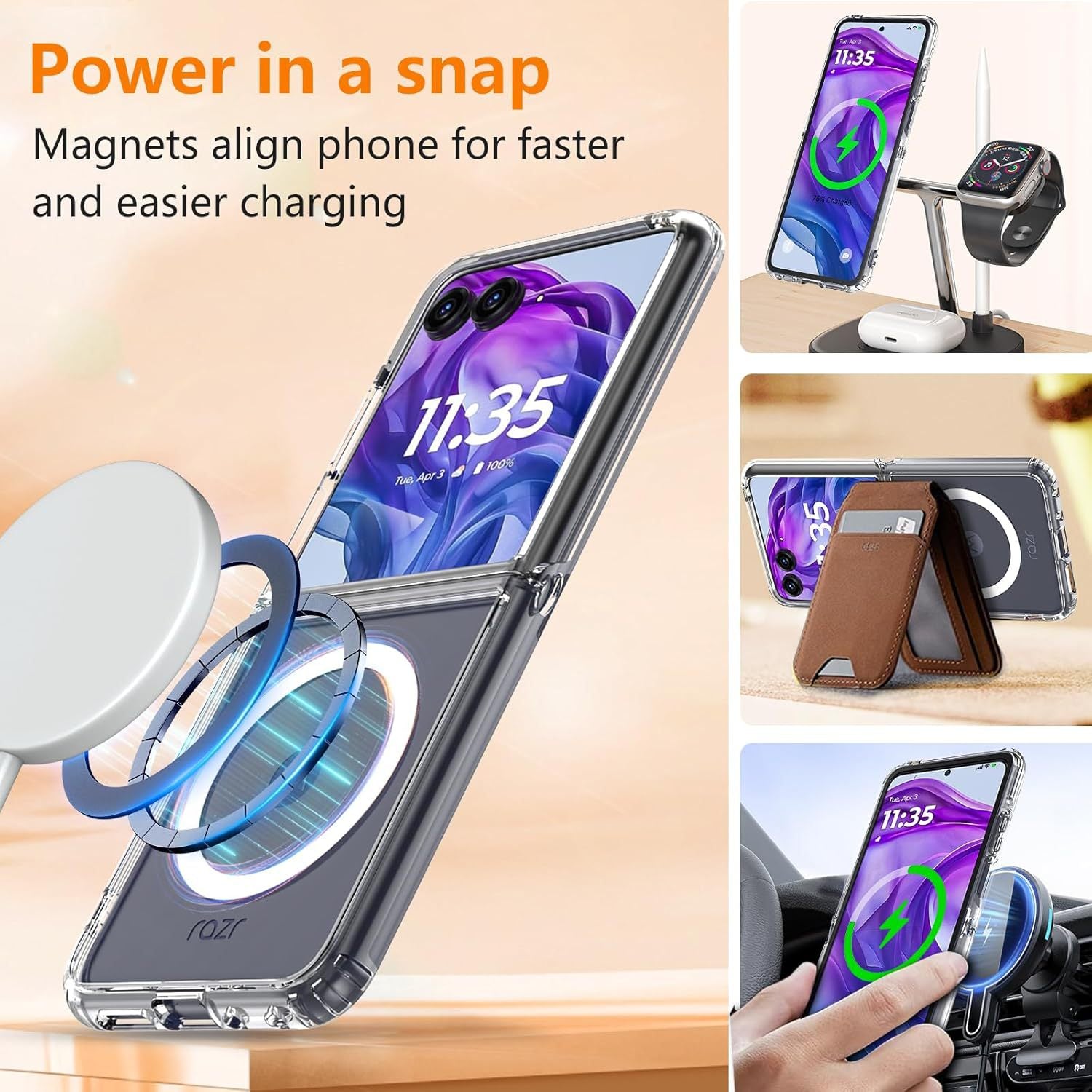 Airbag Anti-Fall Clear Case with MagSafe