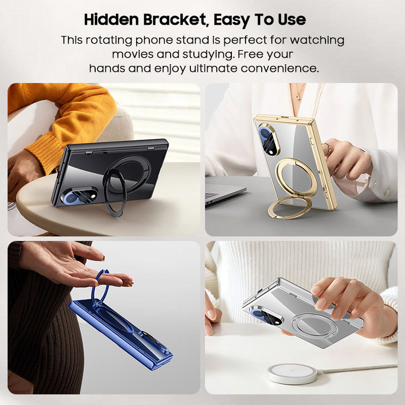 360° Rotating Stand Clear Case with MagSafe
