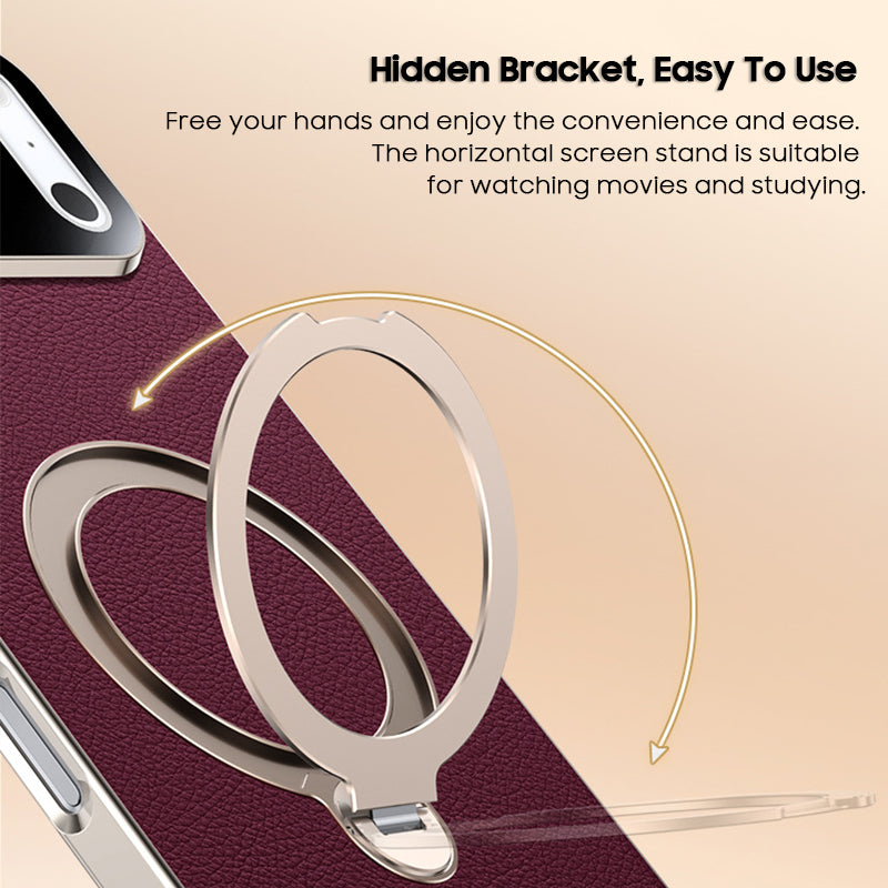 Rotating Ring Leather Case