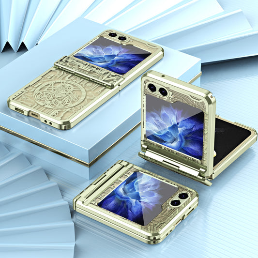 Samsung Series | Galaxy Z Flip Series Mechanical Gear Pattern Phone Case