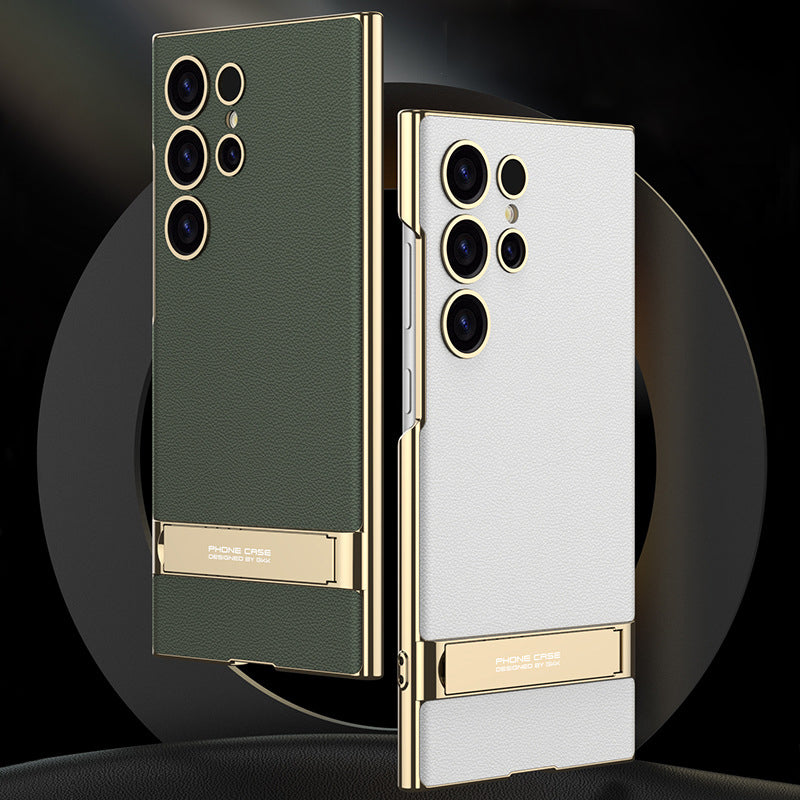 Folding Stand Business Leather Case