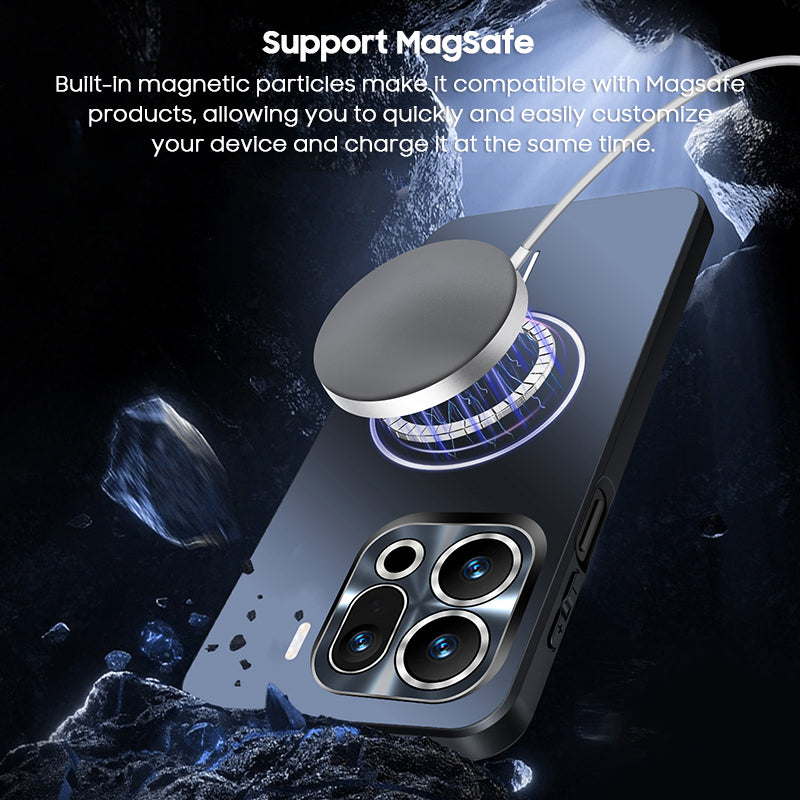 Electroplated Frosted Acrylic Case with MagSafe