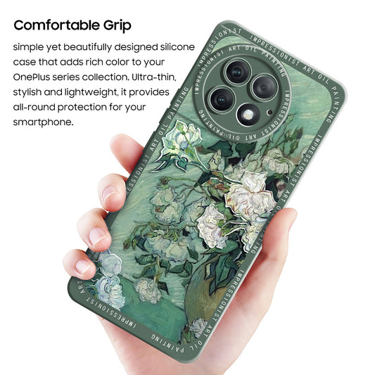 OnePlus Series | Oil Painting Series Liquid Silicone Mobile Phone Case