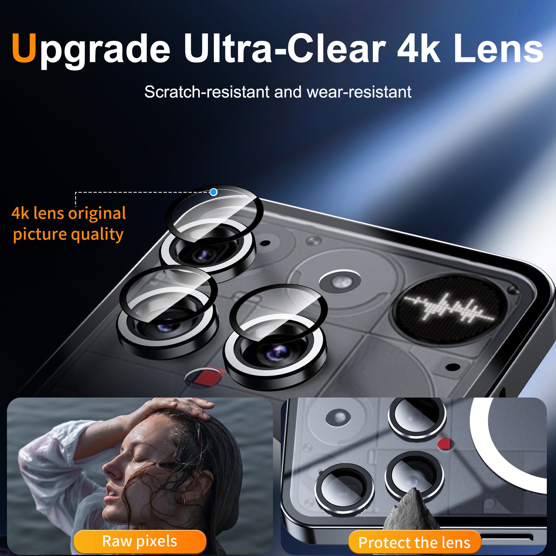 Ultra-thin Metal Glass Case with MagSafe