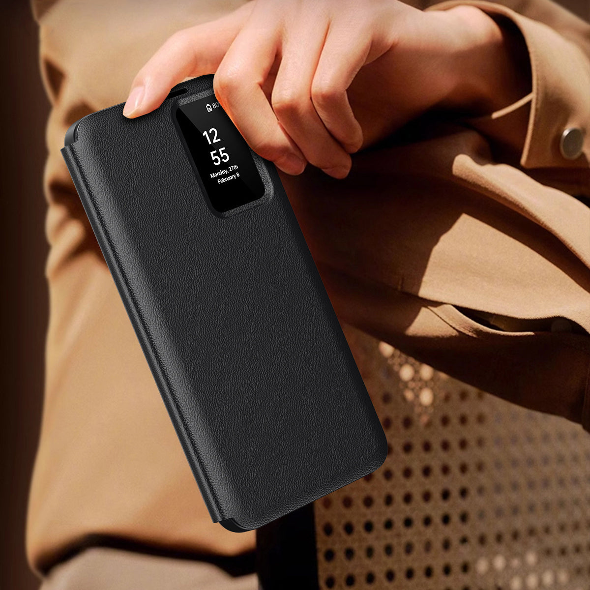 Folding Flip Leather Case