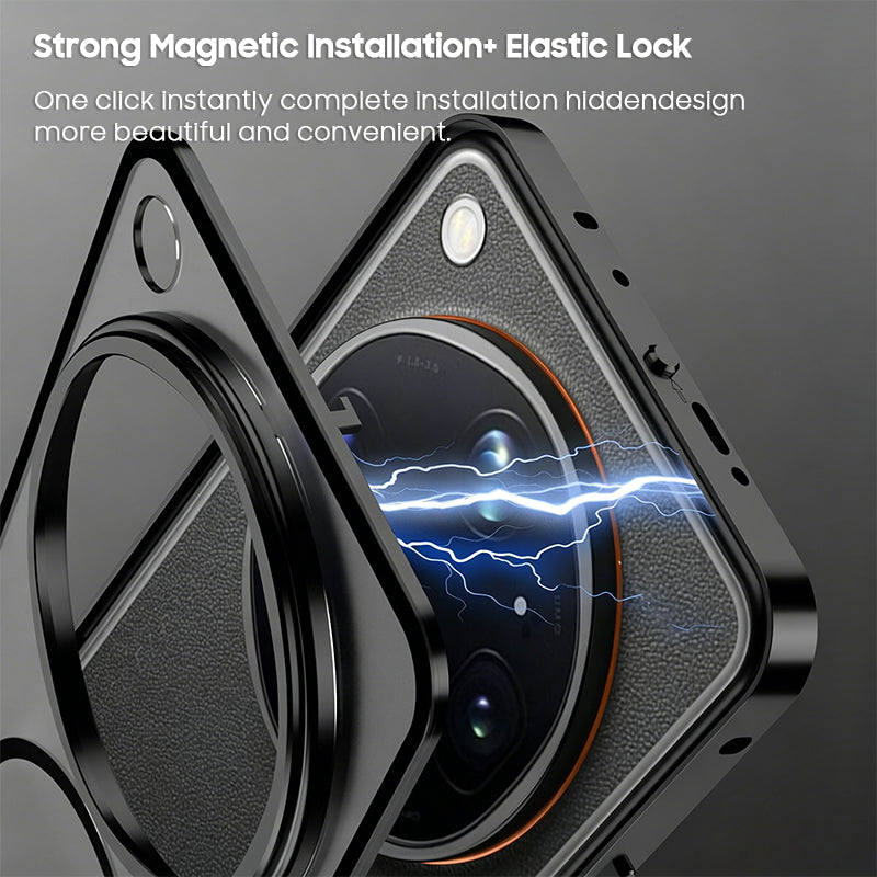 Single-Sided Buckle Metal Frame Case with MagSafe