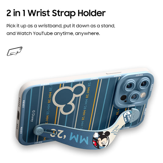 iPhone Series | “Cyberpunk-Mickey”  Liquid Silicone Wristband Phone Case