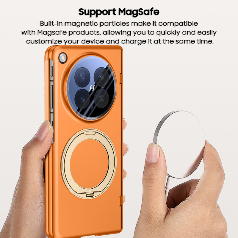 Rotating Magnet Ring Frosted Case with MagSafe