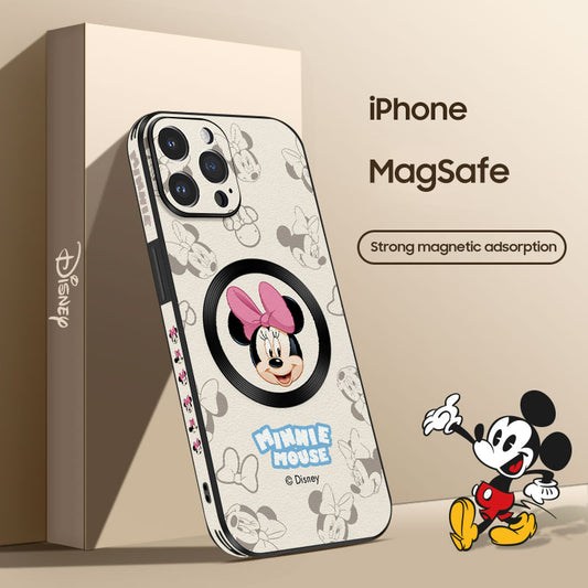 iPhone MagSafe Series | Disney Cartoon Leather Phone Case