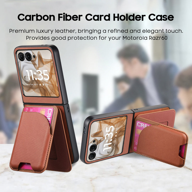 Carbon Fiber Card Holder Case with MagSafe