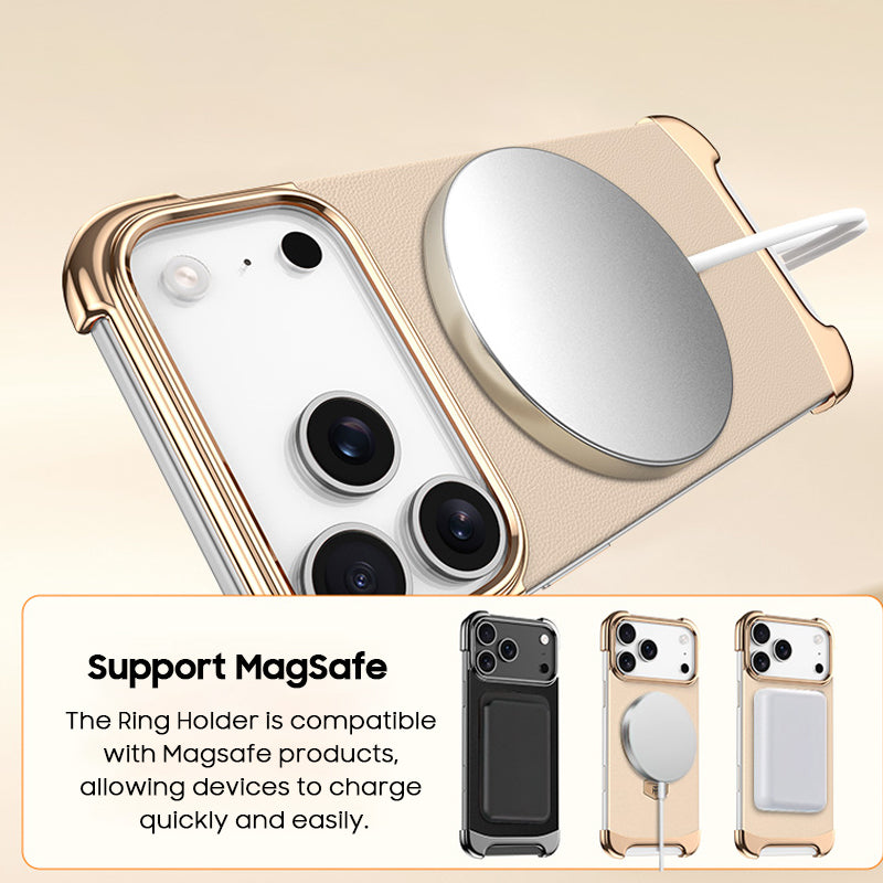 Foldable Stand Leather Case with MagSafe