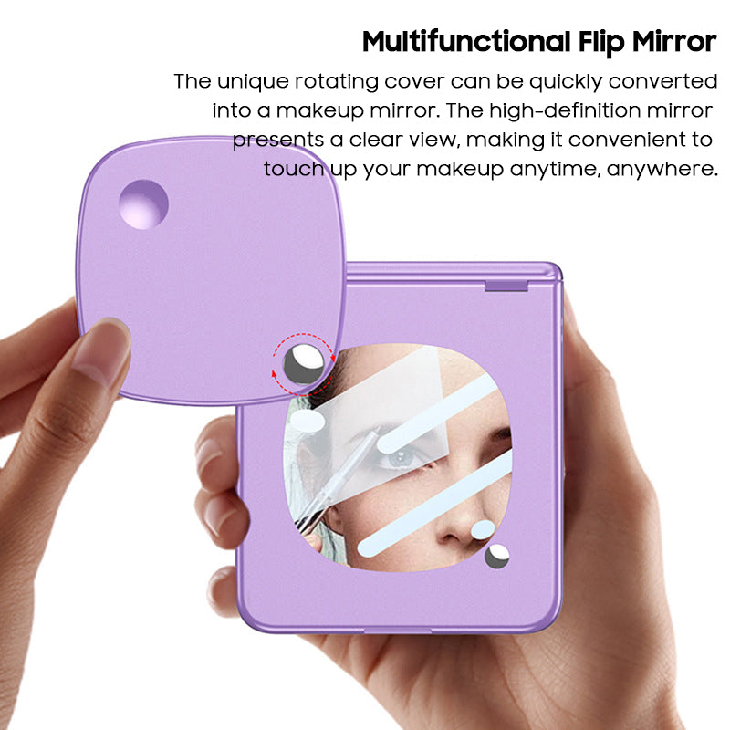 Frosted Case with Makeup Mirror