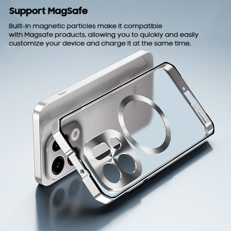 Single-Sided Buckle Metal Frame Case with MagSafe