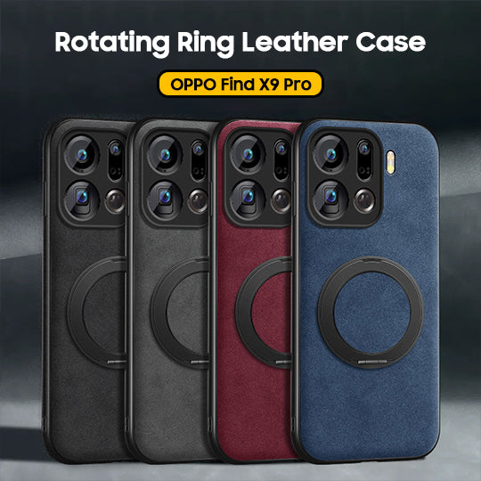 Rotating Ring Leather Case