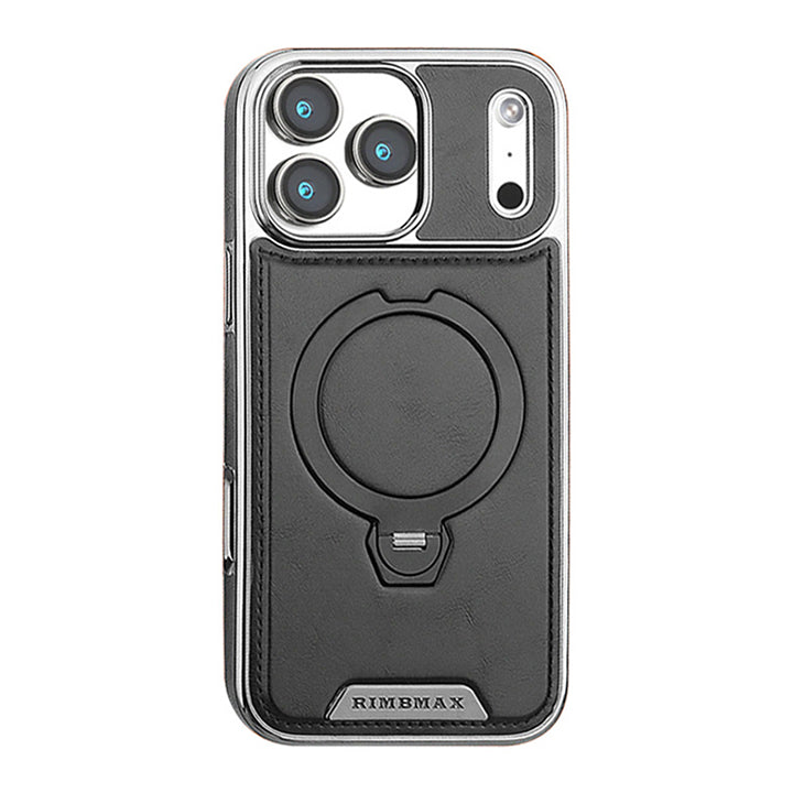 360° Rotating Stand Leather Case with MagSafe