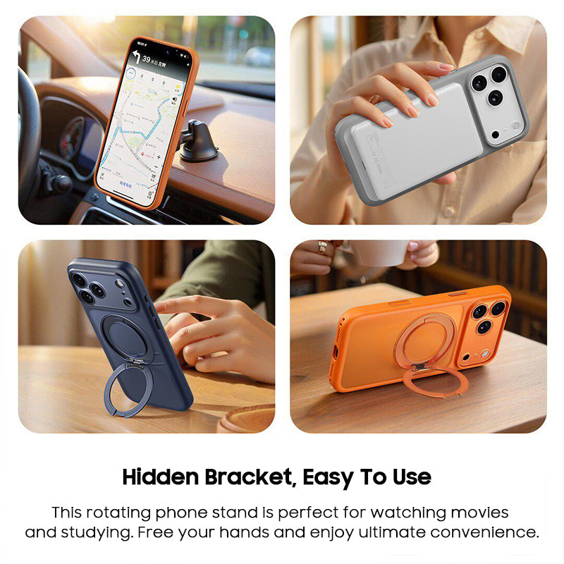 Silicone Frame Anti-Slip Transparent Case with MagSafe