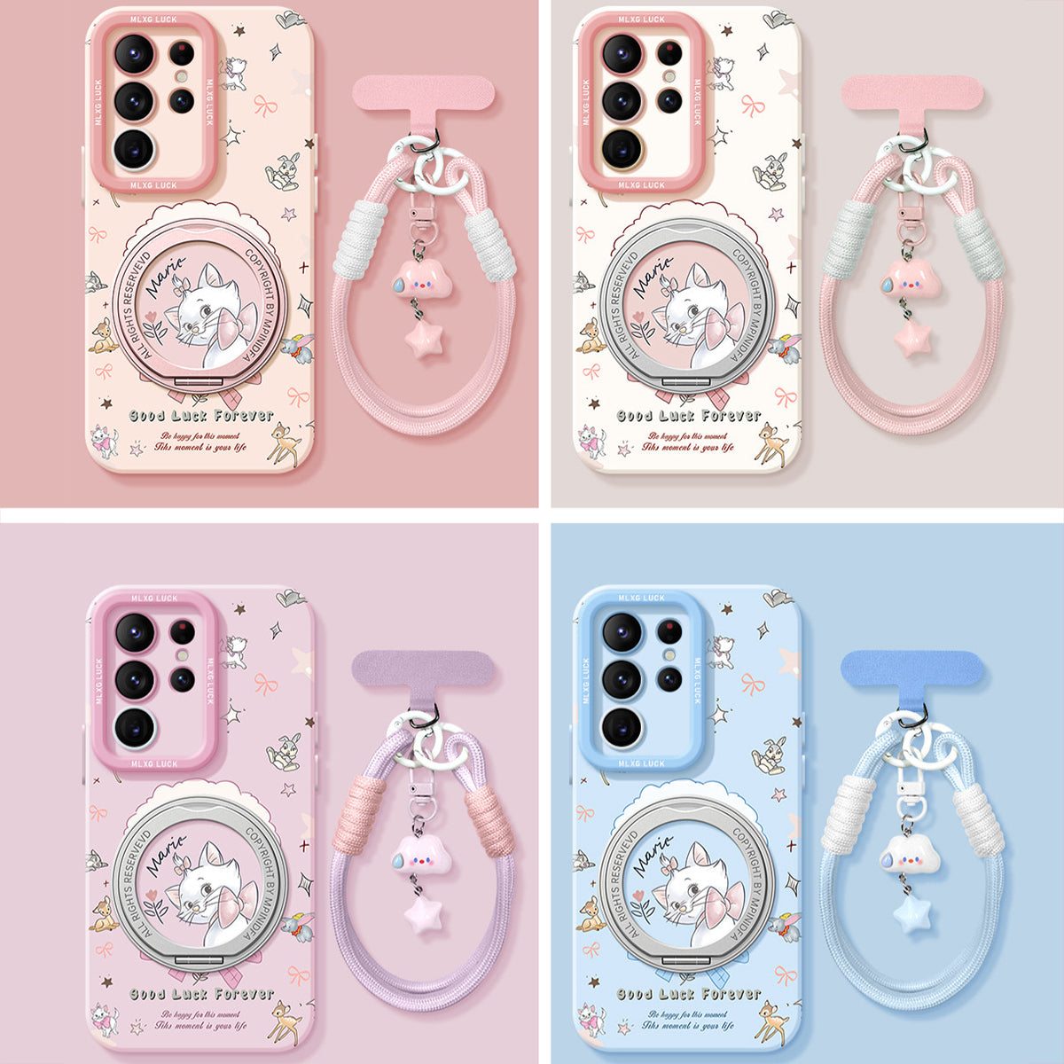 Marie Liquid Silicone Lanyard Case with Bracket