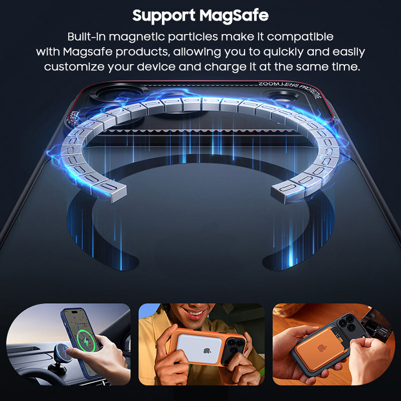 Translucent Skin-Feel Frosted Case with MagSafe