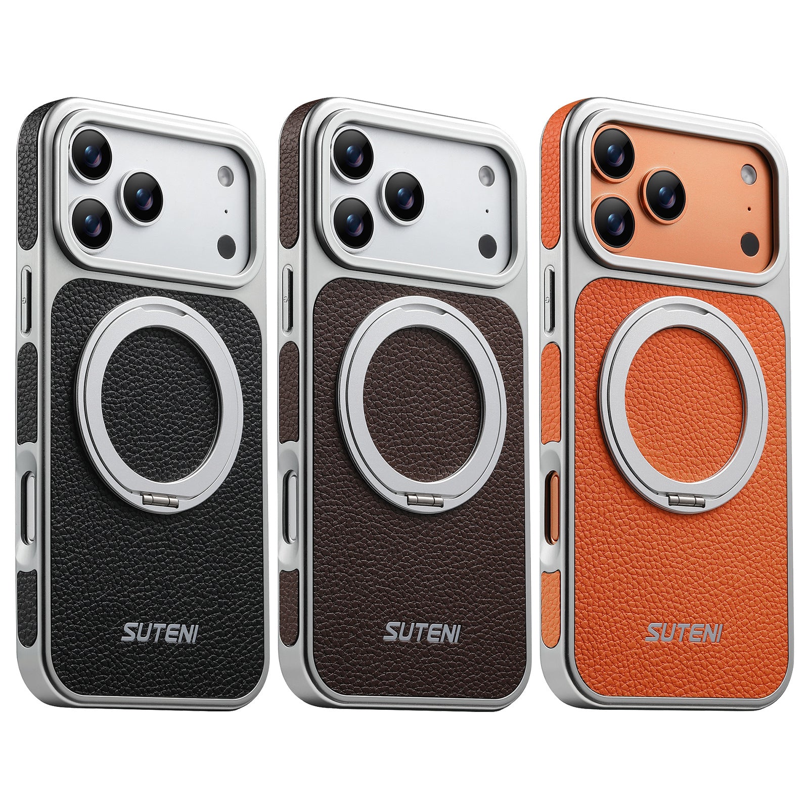Rotating Ring Leather Case