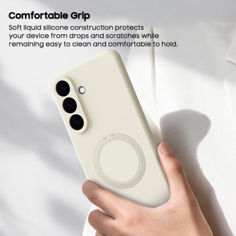 Rotating Bracket Liquid Silicone Case