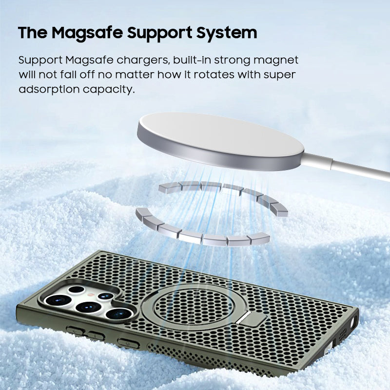 Honeycomb Heat Dissipation Breathable Case with MagSafe