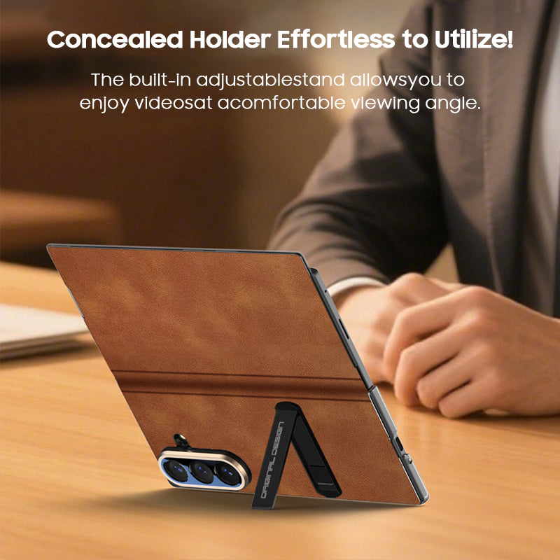 Retro Flip Leather Case with Kickstand