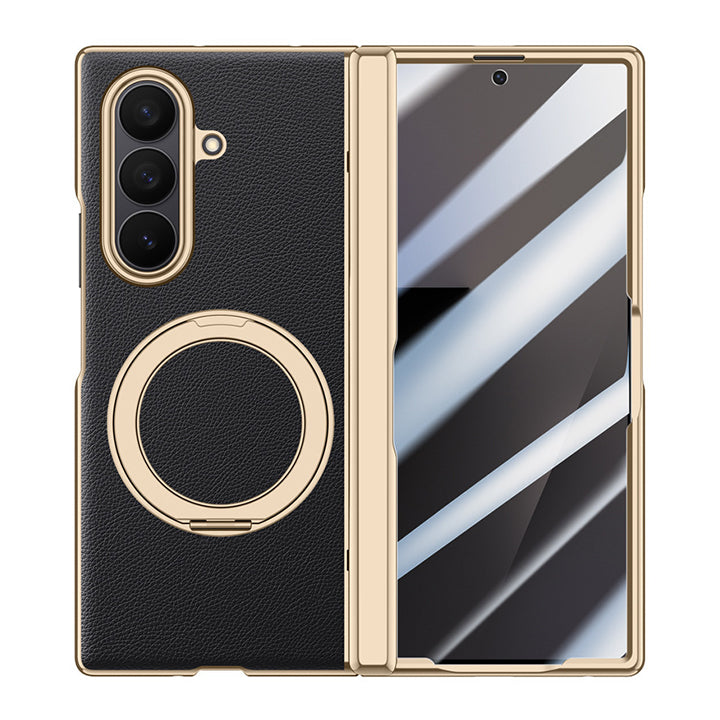 360° Rotating kickstand Leather Case with MagSafe