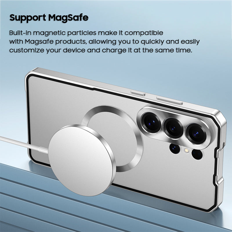 Single-Sided Buckle Metal Frame Case with MagSafe