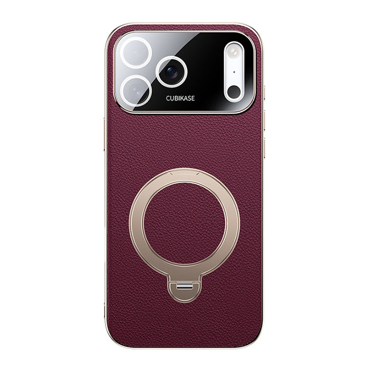 Rotating Ring Leather Case