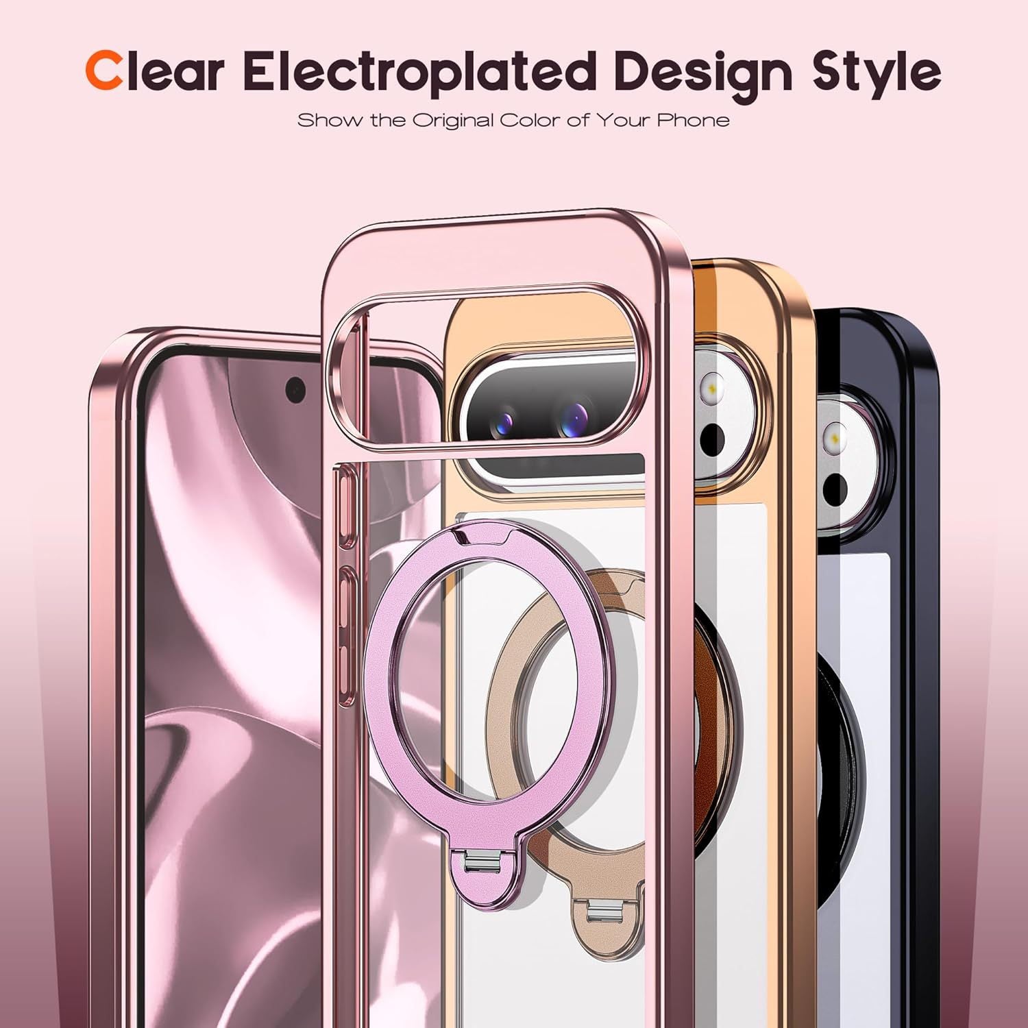 Electroplated Clear Case with MagSafe