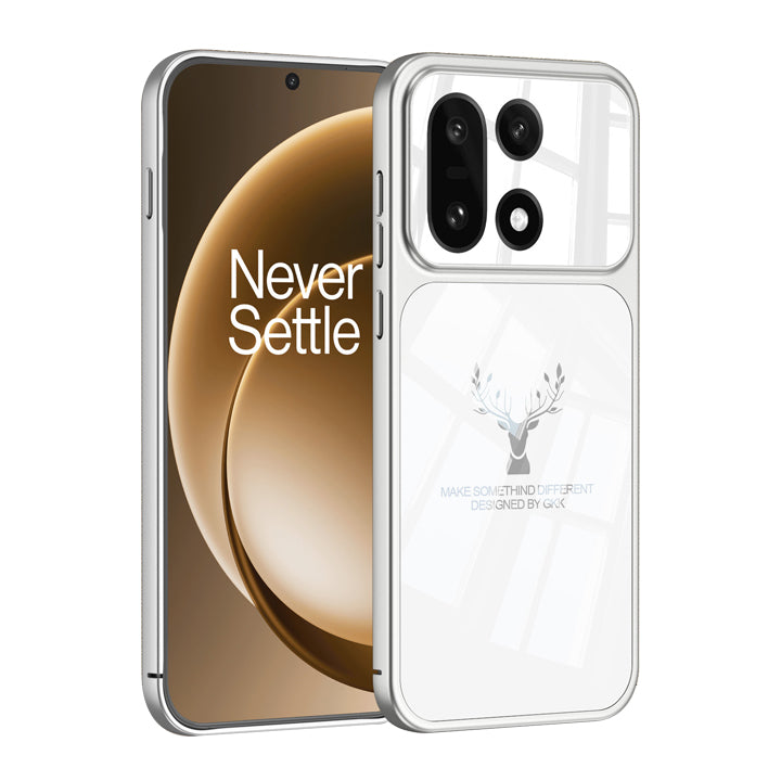 Elk Pattern Frosted Glass Case