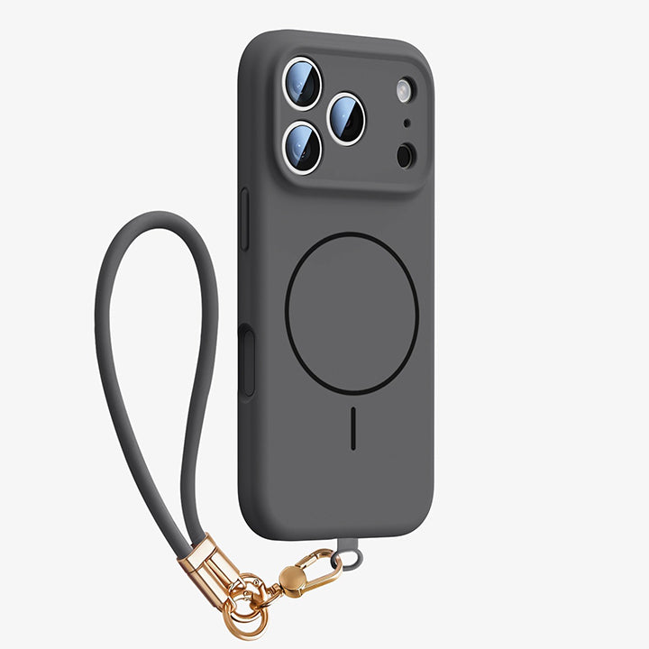 Wrist Strap Liquid Silicone Case with MagSafe