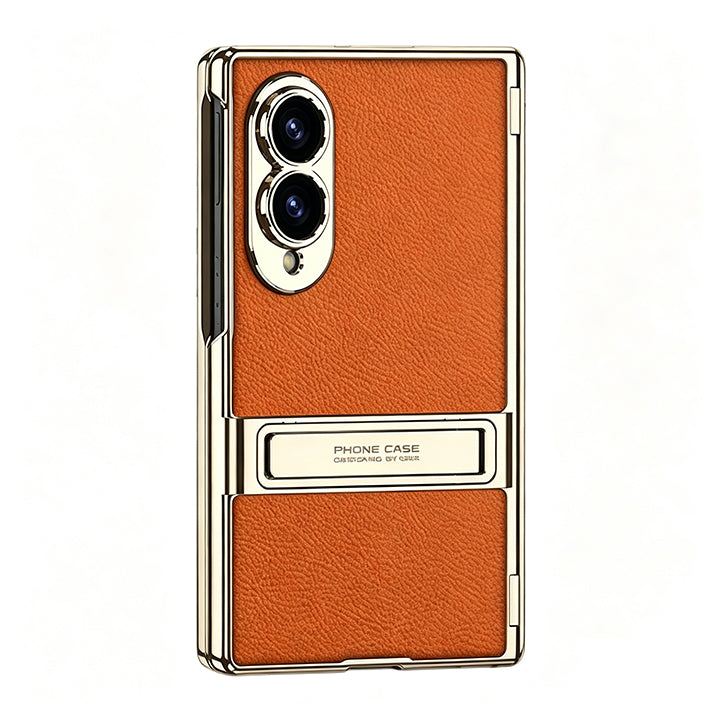Folding Stand Business Leather Case