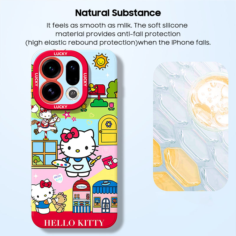 Hello Kitty Liquid Silicone Lanyard Case