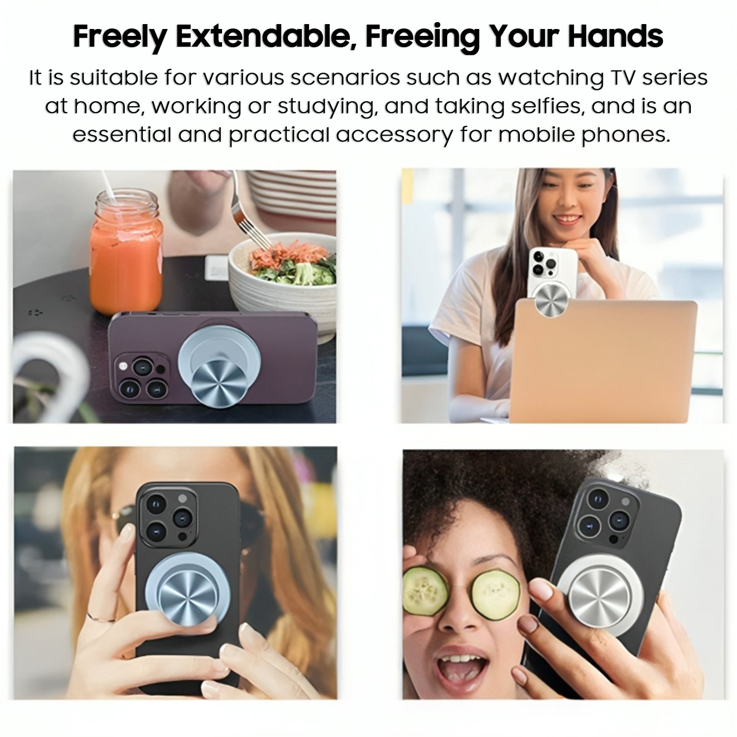 Aluminum Alloy Airbag Grip Support For MagSafe