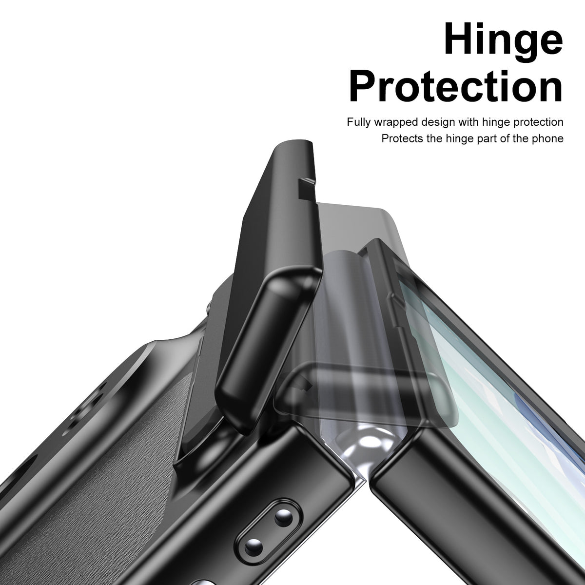 Premium Leather Texture Foldable Case with Pen Slot